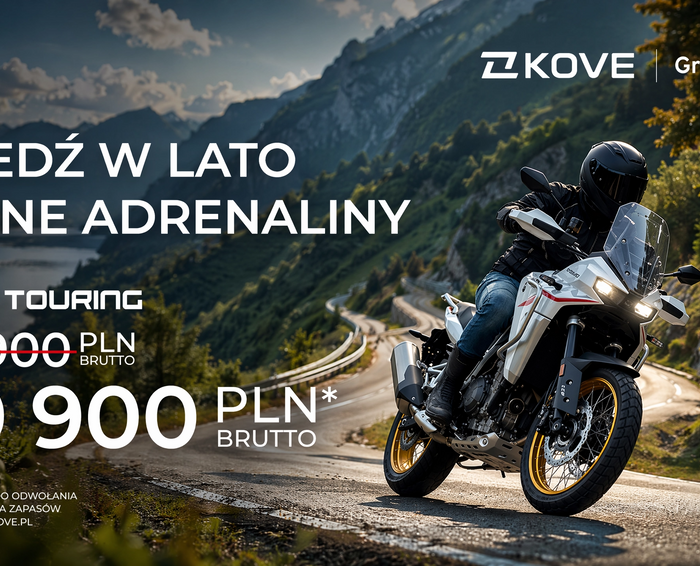 KOVE 800X Touring w promocyjnej cenie! Wjedź w lato pełne adrenaliny!