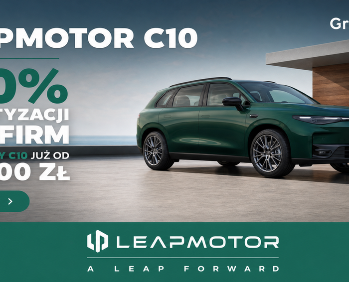 Amortyzacja samochodu firmowego 2026 - Leapmotor C10 z pełnym odliczeniem do 150 000 zł!