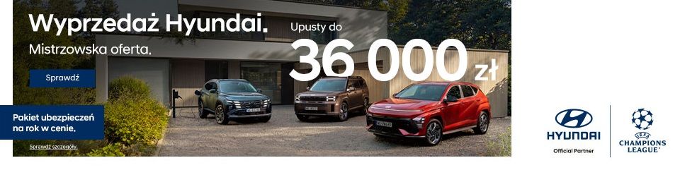 Mistrzowska wyprzedaż Hyundai