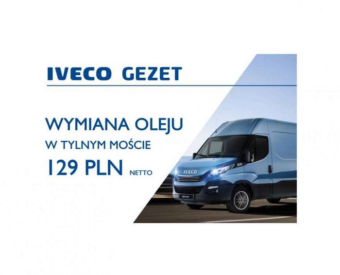 IVECO SZCZECIN - WYMIANA OLEJU W TYLNYM MOŚCIE