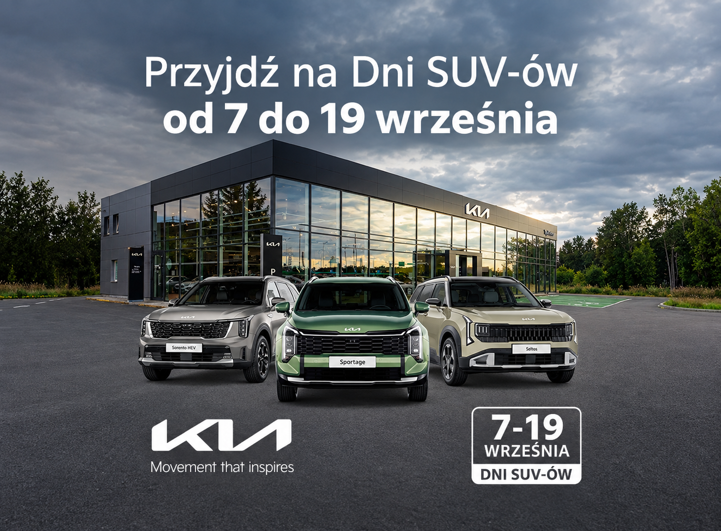 Dni SUV-ów KIA w HADM Gramatowski – poznaj Seltosa, nowego XCeeda, Sportage i Sorento