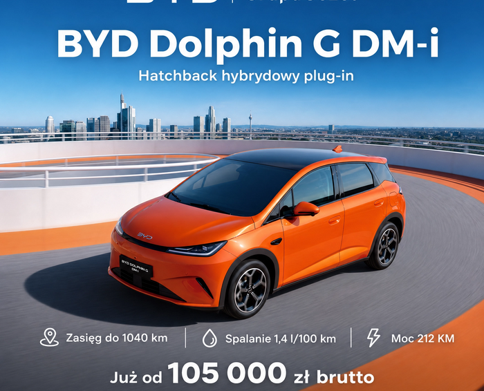 Zarezerwuj już teraz! Nowy BYD Dolphin G DM-i w przedsprzedaży | Zasięg 1040 km od 105 000 zł