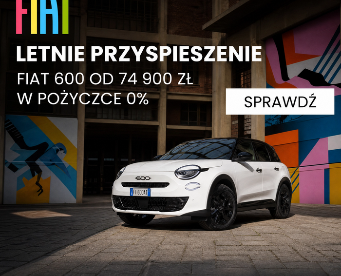 Fiat 600 od 74 900 zł w Pożyczce 0%! Włoski styl w wyjątkowej ofercie!