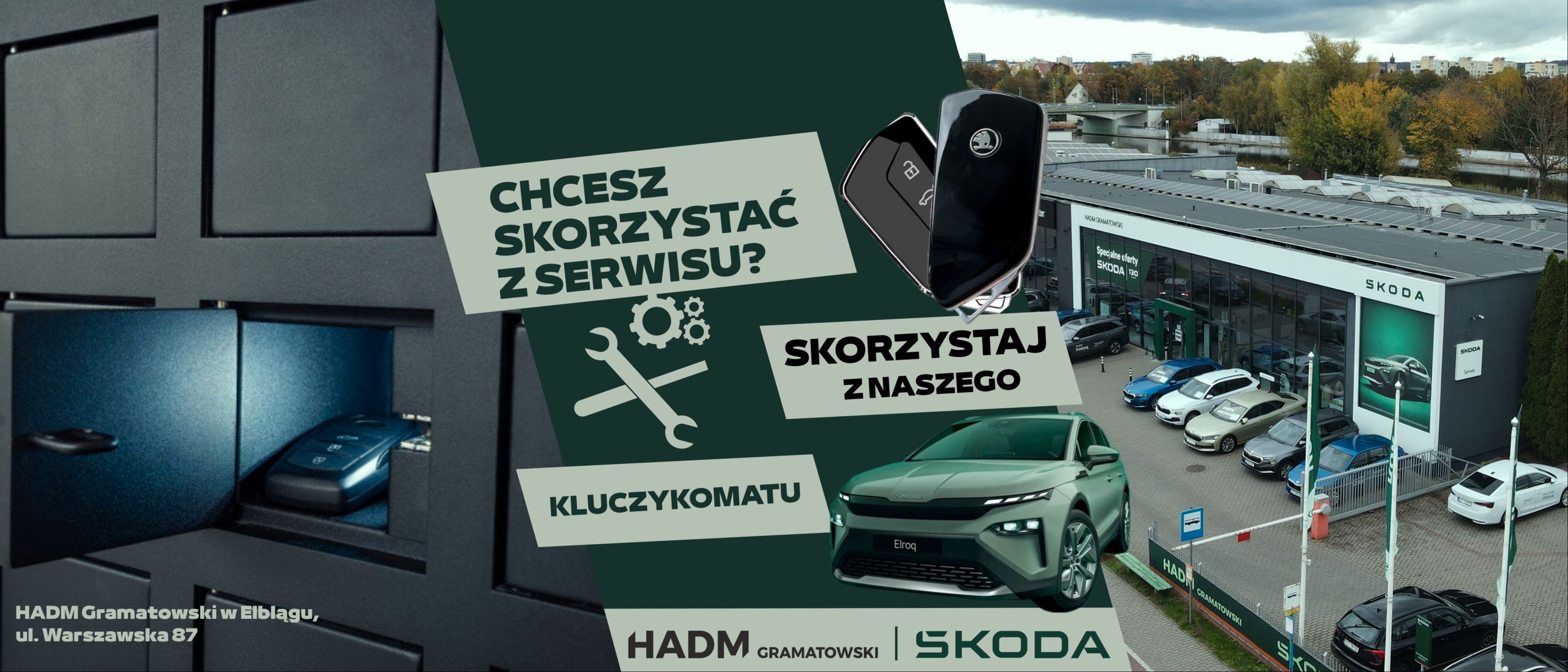 Kluczykomat w salonie ŠKODA HADM Gramatowski – szybkie zostawienie i odbiór auta z serwisu