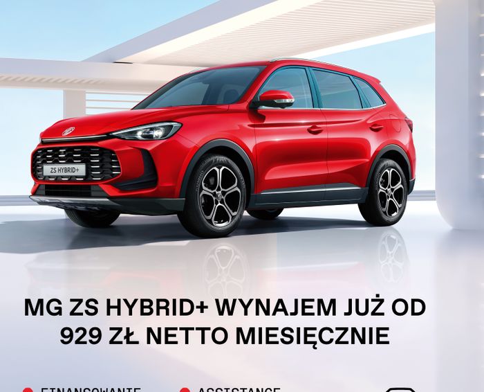 MG ZS Hybrid+ już od 929 zł netto miesięcznie. Wysoki standard i niskie raty w Grupie Gezet!