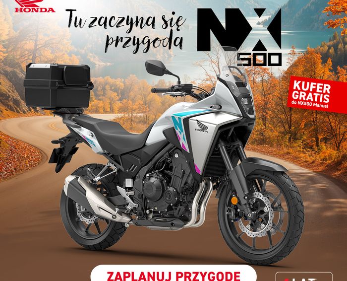 Honda NX500 w promocji - kufer górny gratis!