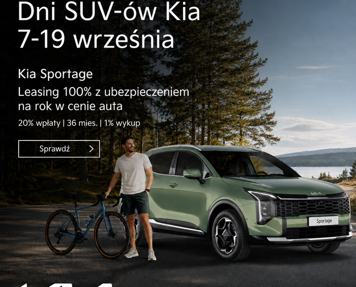 Dni SUV-ów Kia 2026 (7-19 września) - poznaj wyjątkowe oferty w Grupie Gezet!