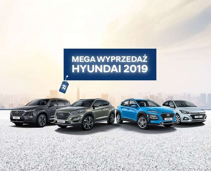 RUSZYŁA MEGA WYPRZEDAŻ 2019 SAMOCHODÓW HYUNDAI
