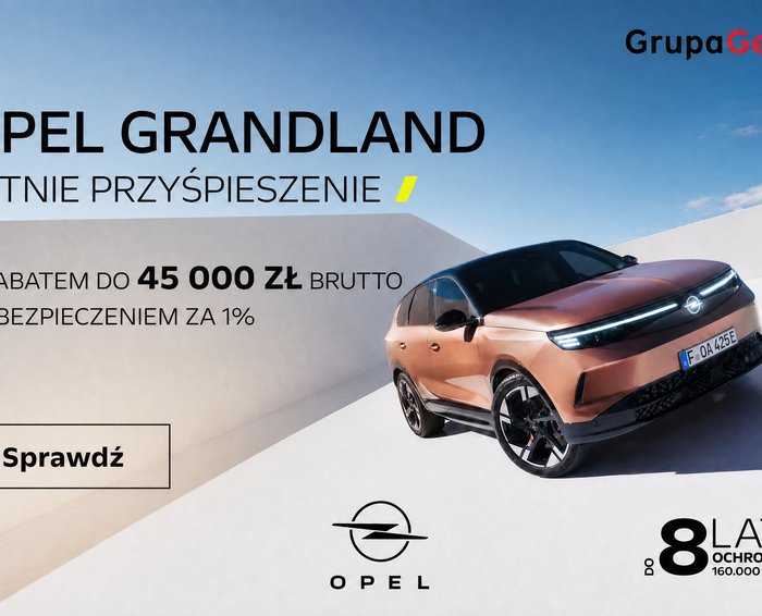 Opel Grandland z rabatem do 45 000 zł brutto tylko w Grupie Gezet!