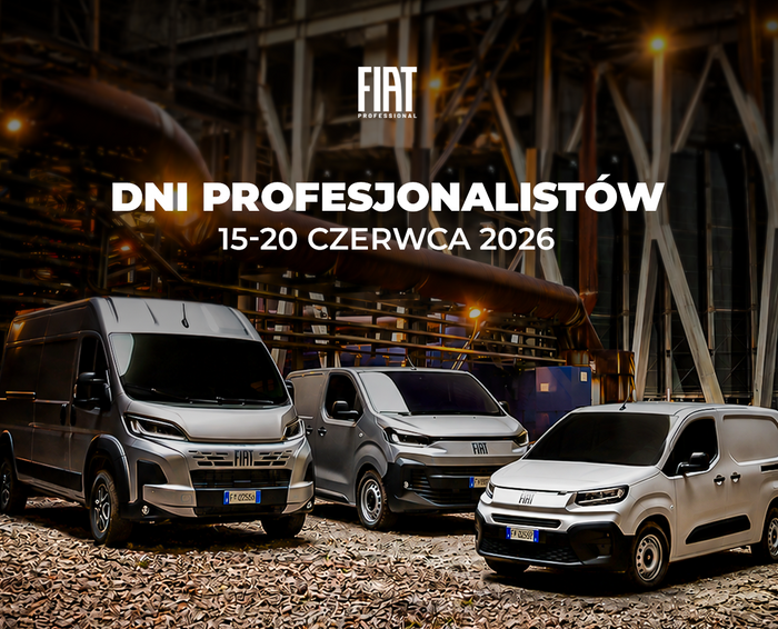 Tylko 15–20 czerwca! Dni Profesjonalistów Fiat Professional z pakietem korzyści w salonach Fiat Gezet!